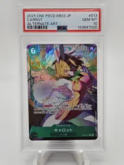 2025 One Piece JP EB03 Carrot Alternate Art PSA 10 - Image 1