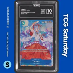 2025 ONE PIECE CARRYING ON HIS WILL #OP13-054 YAMATO SUPER RARE ALT ART TAG 10 - Image 1