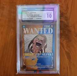 DONQUIXOTE DOFLAMINGO ST03-009 CGC GEM 10 WANTED ALTERNATE ART ONE PIECE English - Image 1