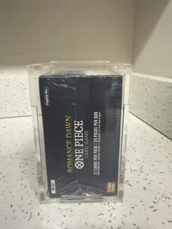 One Piece Romance Dawn Booster Box English OP-01 Sealed Blue Bottom Acrylic Case - Image 2