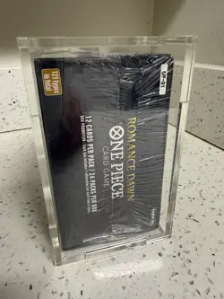 One Piece Romance Dawn Booster Box English OP-01 Sealed Blue Bottom Acrylic Case - Image 4