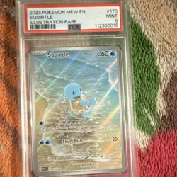 Pokemon Squirtle #170/165 Illustration Rare Holo PSA 9 Sv: Scarlet & Violet 151 - Image 3