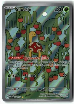 Shuckle ⭐ 136/132 Holo Illustration Rare Mega Evolution 2025 Pokemon NM - Image 1