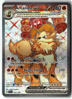 Arcanine ex ⭐ 224/198 Holo Ultra Rare Scarlet & Violet 2023 Pokemon NM - Image 1