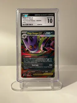 Pokemon TCG- Mega Gengar EX 056/094 Phantasmal Flames Holo Pokemon Card- CGC 10 - Image 1