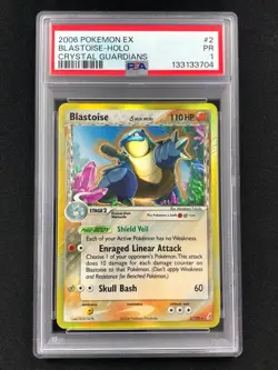 Pokemon 2006 Blastoise 2/100 Holo PSA 1 - Image 1