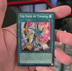 Yu-Gi-Oh The Gaze of Timaeus Secret Rare 1st Edition Near Mint MZMU - Image 1