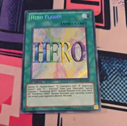 Yugioh Hero Flash!! RYMP-EN027 Secret Rare 1st Ed - Image 1