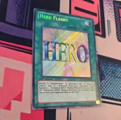 Yugioh Hero Flash!! RYMP-EN027 Secret Rare 1st Ed - Image 3