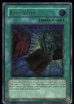 Rare Value (UTR) FOTB-EN033 Ultimate Rare 1st Edition Yu-Gi-Oh - Image 1