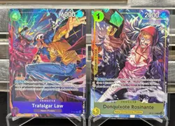 One Piece Trafalgar Law P-093 & Donquixote Rosinante OP12-108 Volume 6 Promos - Image 1