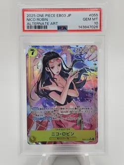 2025 One Piece JP EB03 Nico Robin Alternate Art PSA 10 - Image 1