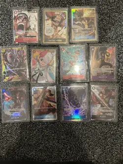 Lot Of 11 Japanese One Piece Cards Sets Op01-0p05 - Image 1