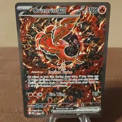 Pokemon TCG Oricorio EX 024 ME: Mega Evolution Promo 190 HP Full Art Holo Card - Image 1