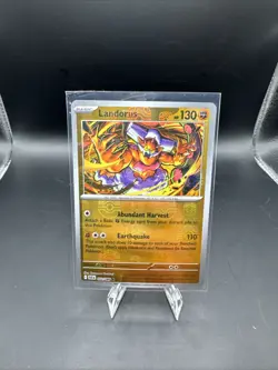 Pokemon Card Landorus Black Bolt Master Ball Reverse Holo 053/086 - Image 1