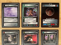 Star Trek CCG: First Edition Black Border Premiere - Nine Card Rare Lot - Image 2