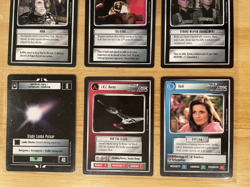 Star Trek CCG: First Edition Black Border Premiere - Nine Card Rare Lot - Image 4