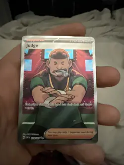 Judge 228/091 Paldean Fates Ultra Rare Full Art Trainer Pokemon TCG S&V Card NM - Image 1