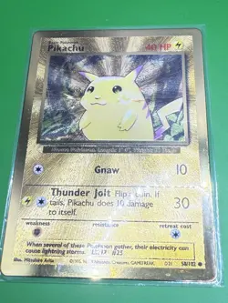 PIKACHU 2021 POKEMON CELEBRATIONS #58/102 GOLD METAL CARD ULTRA PREMIUM COLL - Image 1