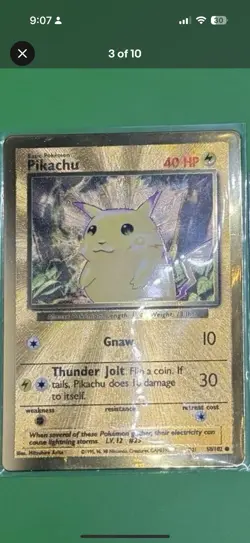PIKACHU 2021 POKEMON CELEBRATIONS #58/102 GOLD METAL CARD ULTRA PREMIUM COLL - Image 2