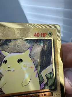 PIKACHU 2021 POKEMON CELEBRATIONS #58/102 GOLD METAL CARD ULTRA PREMIUM COLL - Image 5