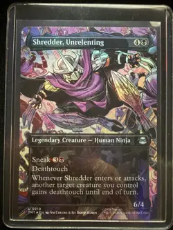 Shredder Unrelenting #210 Borderless MTG Teenage Mutant Ninja Turtles Card NM - Image 5