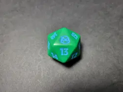 MTG Teenage Mutant Ninja Turtles Spindown D20 Die Blue Leonardo TMNT Magic Dice - Image 1