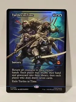 Magic The Gathering - Turtles in Time 284 (Showcase Foil) Mythic Ninja Turtles - Image 1