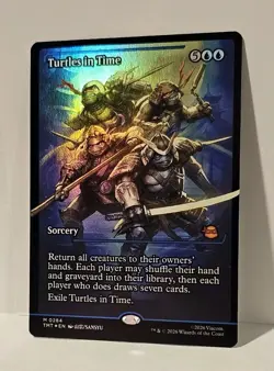 Magic The Gathering - Turtles in Time 284 (Showcase Foil) Mythic Ninja Turtles - Image 2