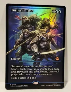 Magic The Gathering - Turtles in Time 284 (Showcase Foil) Mythic Ninja Turtles - Image 3