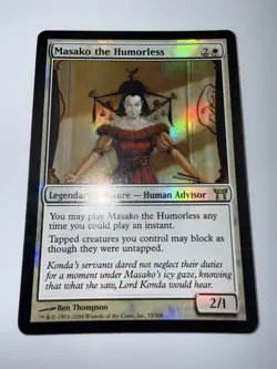 Masako the Humorless Foil – Champions of Kamigawa MP MTG FOIL Mtg - Collect - Image 2