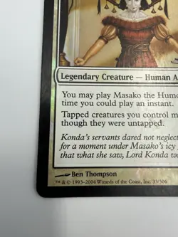 Masako the Humorless Foil – Champions of Kamigawa MP MTG FOIL Mtg - Collect - Image 3