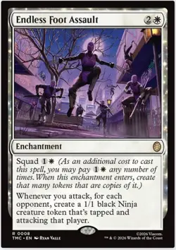 Endless Foot Assault 008 NM - Teenage Mutant Ninja Turtles - MTG - Image 1