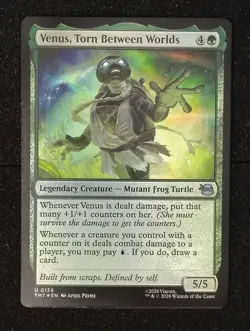 Venus, Torn Between Worlds Foil x1 - MTG TMNT Teenage Mutant Ninja Turtles - NM - Image 1