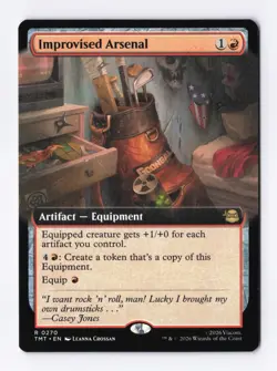 Improvised Arsenal (Extended Art) 270 (R) MTG Teenage Mutant Ninja Turtles (TMT) - Image 1