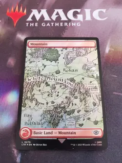 Mtg. Mountain. #279. Foil. Lord Of The Rings. Nm - Image 1