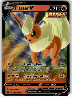 Flareon V SWSH149 SWSH: Sword & Shield Promo Cards NM Pokemon Card TCG - Image 1