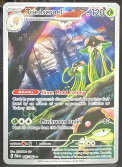 Pokemon TCG Toedscruel 185/182 SV04: Paradox Rift Illustration Rare Holo Card - Image 1