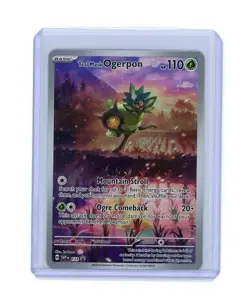 2024 Pokemon PROMO TEAL MASK OGERPON IR HOLO 123! NM - LP - Image 1