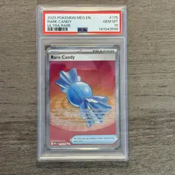 2025 Pokemon Mega Evolutions Rare Candy Ultra Rare PSA 10 - Image 1
