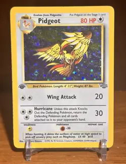 Pidgeot 8/64 Rare Jungle Holo 1st Edition Pokemon - Image 1