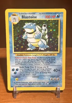 Blastoise 2/102 Base Set Holo Rare Pokemon TCG Card - Image 1