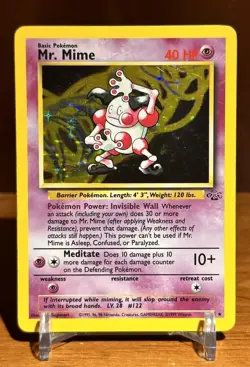 Mr. Mime 06/64 Jungle Holo Pokemon Card TCG 1999 Wizards Jungle Base Set - Image 1