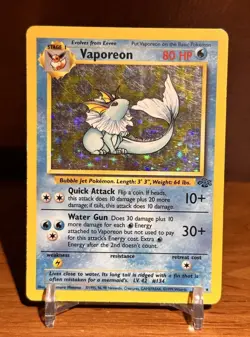 Vaporeon 12/64 Holo - Pokemon TCG Jungle Set - Unlimited Holo Rare - Image 1