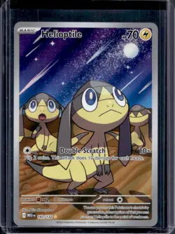 2025 Pokemon Mega Evolution Helioptile Illustration Rare #143/132 - Image 1
