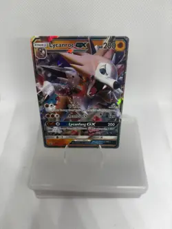 2017 Pokemon TCG Sun & Moon Black Star Promo SM14 Lycanroc GX - Image 2
