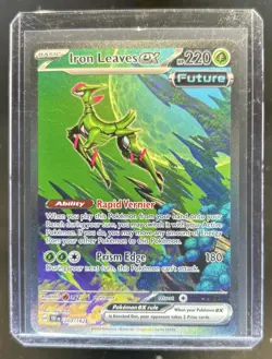 2024 Pokemon Temporal Forces Iron Leaves ex Special Illustration Rare #203/162 - Image 1