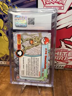 CGC Pristine 10 1999 Pokemon Topps Geodude Series 1 2nd Print #74 - Image 2