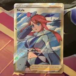 Skyla 072/072 Pokemon Shining Fates Full Art Trainer Ultra Rare - Image 1