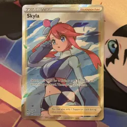 Skyla 072/072 Pokemon Shining Fates Full Art Trainer Ultra Rare - Image 2